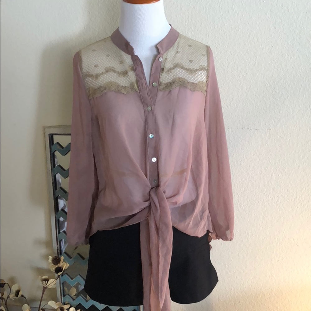 Excuse me miss sheer blouse